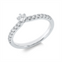 Solitaire mit Besatz Ring