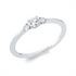 Solitaire mit Besatz Ring