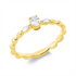 Solitaire mit Besatz Ring
