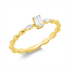 Solitaire mit Besatz Ring