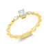Solitaire mit Besatz Ring