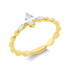 Solitaire mit Besatz Ring