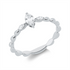 Solitaire mit Besatz Ring