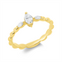 Solitaire mit Besatz Ring