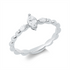 Solitaire mit Besatz Ring