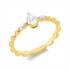 Solitaire mit Besatz Ring