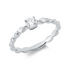 Solitaire mit Besatz Ring
