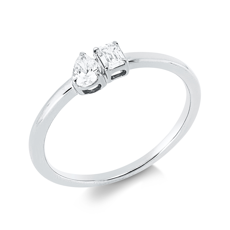 Solitaire mit Besatz Ring