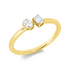 Solitaire mit Besatz Ring