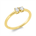 Solitaire mit Besatz Ring