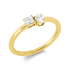 Solitaire mit Besatz Ring
