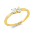 Solitaire mit Besatz Ring