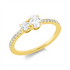 Solitaire mit Besatz Ring