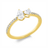 Solitaire mit Besatz Ring