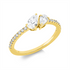 Solitaire mit Besatz Ring