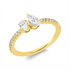 Solitaire mit Besatz Ring