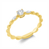 Solitaire mit Besatz Ring