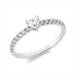 Solitaire mit Besatz Ring