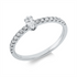 Solitaire mit Besatz Ring