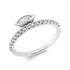 Solitaire mit Besatz Ring
