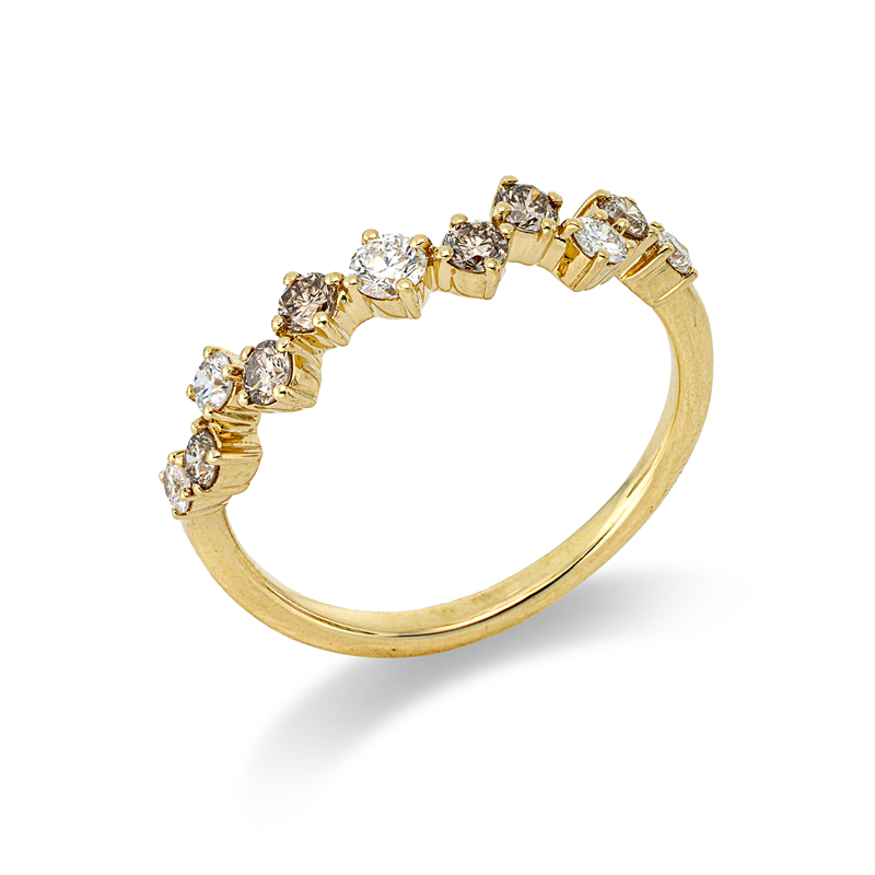 Farbiger Diamant Ring