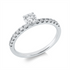 Solitaire mit Besatz Ring