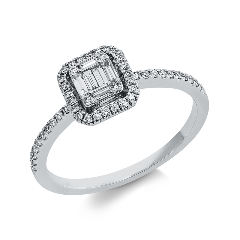 Baguette Illusion Ring
