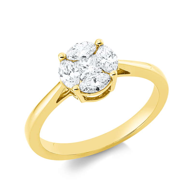 Baguette Illusion Ring