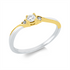 Solitaire mit Besatz Ring