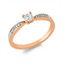 Solitaire mit Besatz Ring