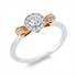 Solitaire mit Besatz Ring