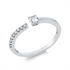 Solitaire mit Besatz Ring