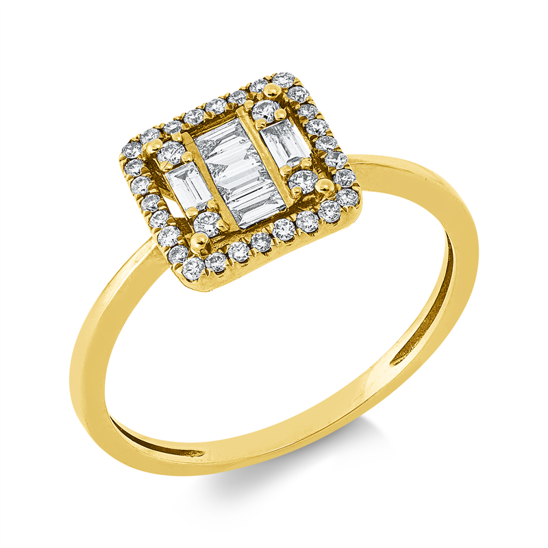 Baguette Illusion Ring