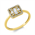 Baguette Illusion Ring
