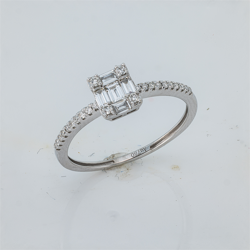 Baguette Illusion Ring