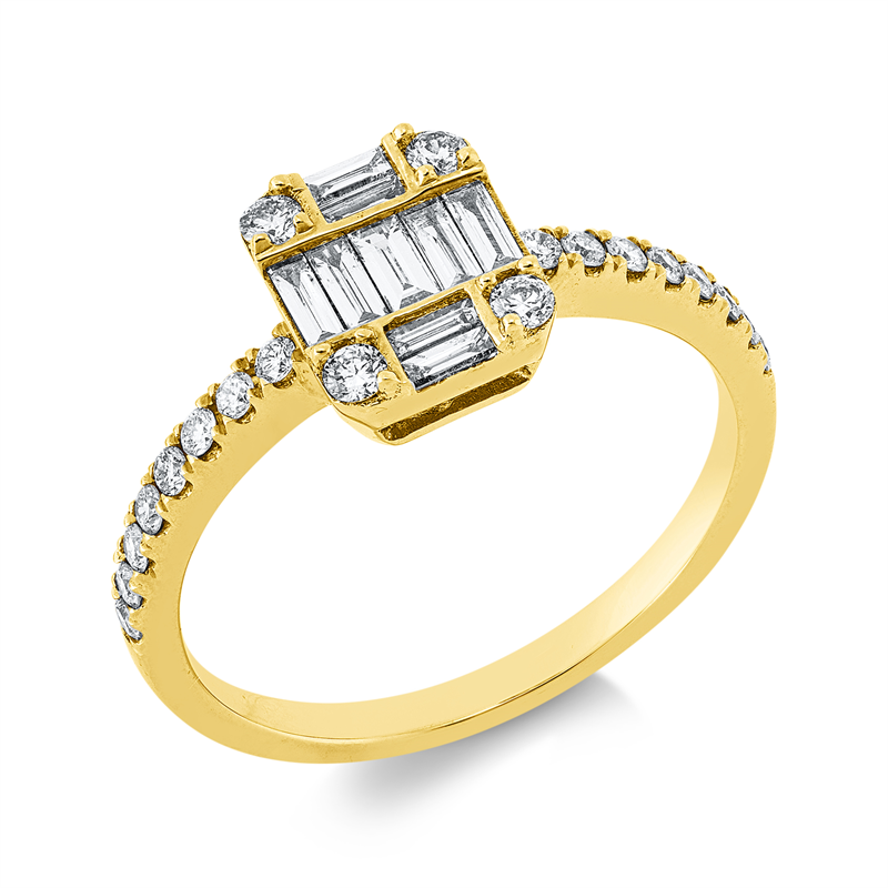 Baguette Illusion Ring