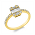 Baguette Illusion Ring