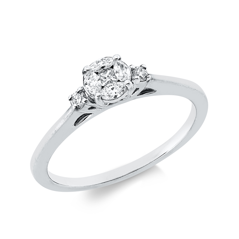 Baguette Illusion Ring