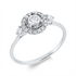 Solitaire mit Besatz Ring