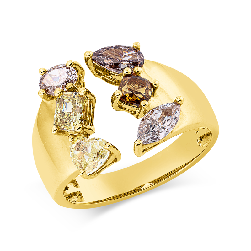 Farbiger Diamant Ring