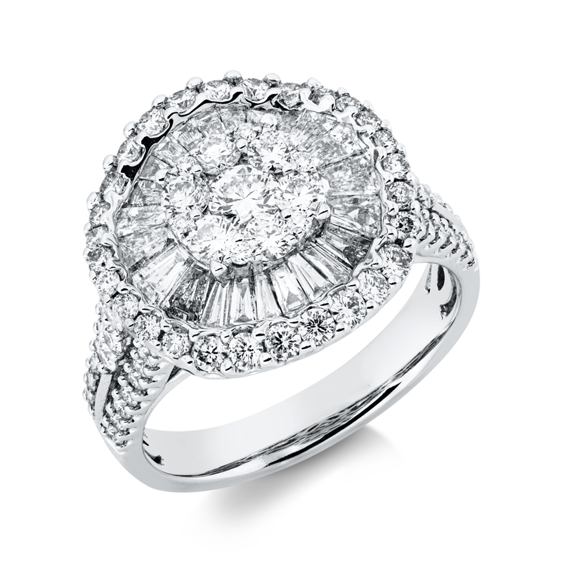 Baguette Illusion Ring