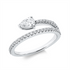 Solitaire mit Besatz Ring