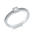 Solitaire mit Besatz Ring