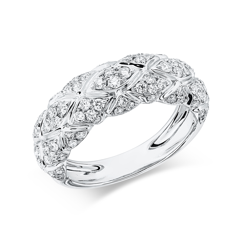 Mehrfachsteinbesatz Ring