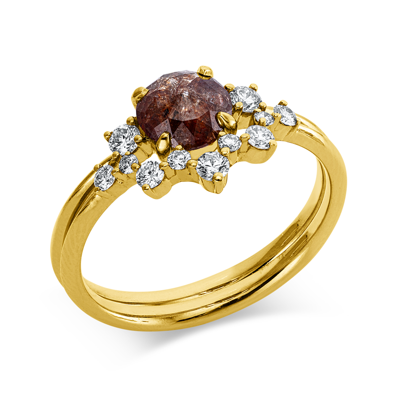 Farbiger Diamant Ring