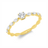 Solitaire mit Besatz Ring