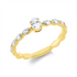 Solitaire mit Besatz Ring