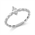 Solitaire mit Besatz Ring