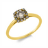 Farbiger Diamant Ring