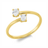 Solitaire mit Besatz Ring